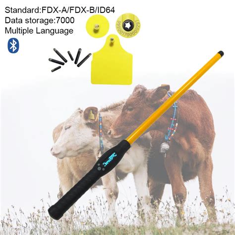 rfid animal tag reader wand|livestock id tag reader.